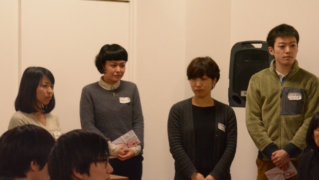 準グランプリ受賞者（左から天野さん、松田さん、ピメリコさん、久未可 L蔵さん）。